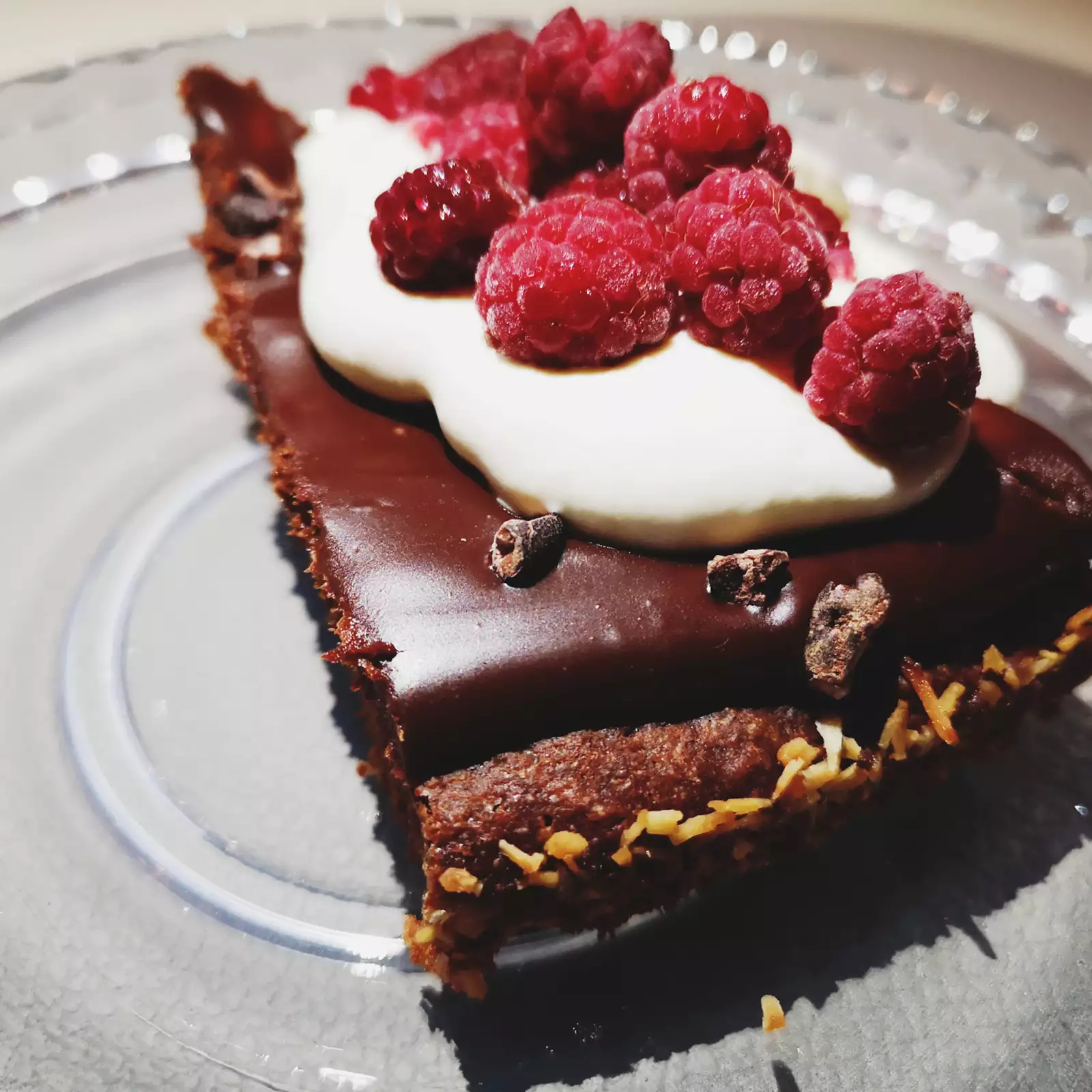 Kladdkaka med tryffeltäcke