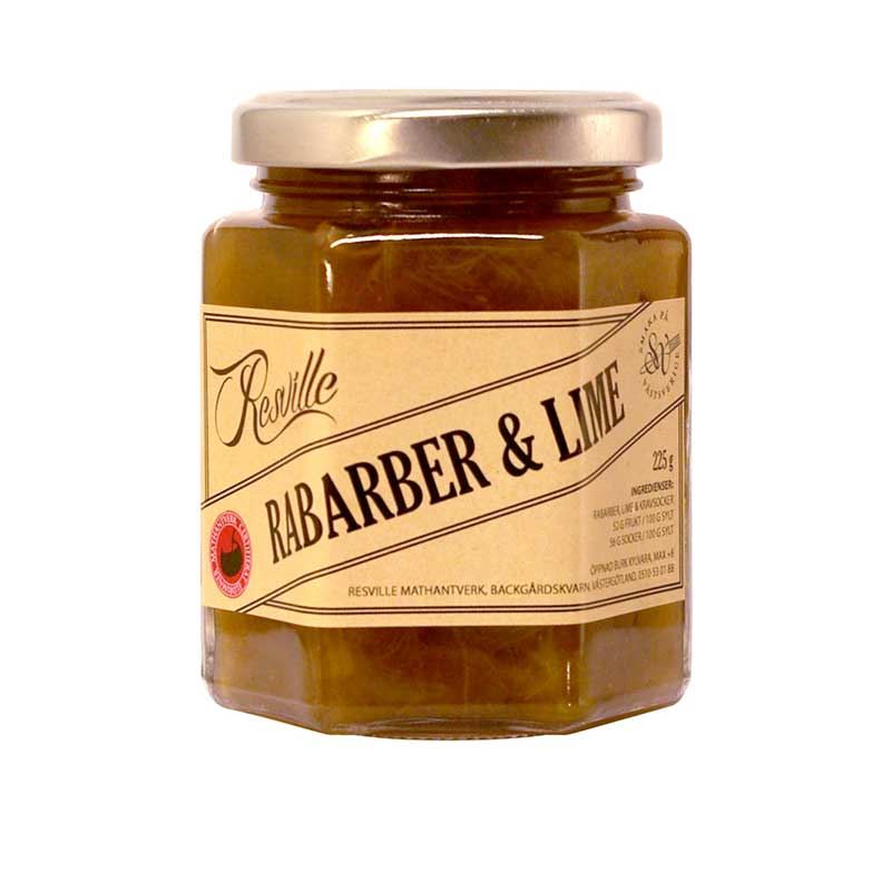 Rabarber & lime-sylt