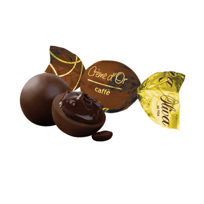 Mjölkchokladboule med kaffefyllning