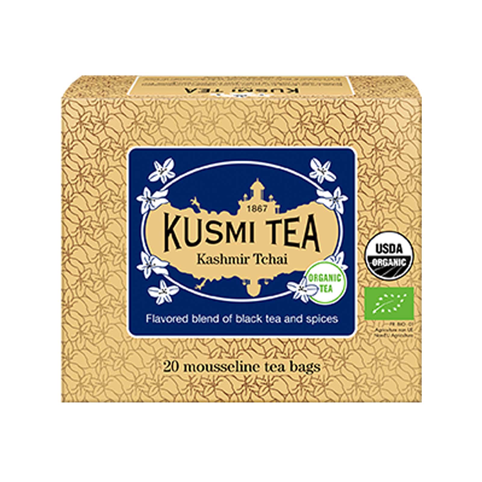 Kashmir Tchai 20p tepåsar – svart te