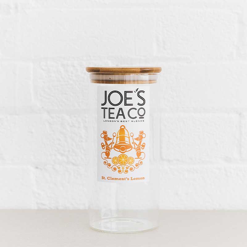 Tom glasburk för St Clement´s Lemon-teet