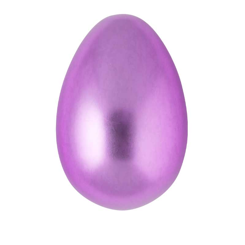 Lila påskägg i metall – 15 cm