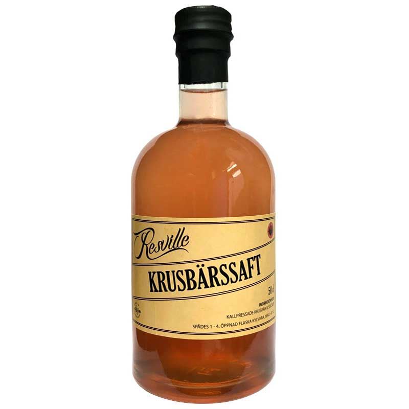 Kallpressad krusbärssaft – 50cl