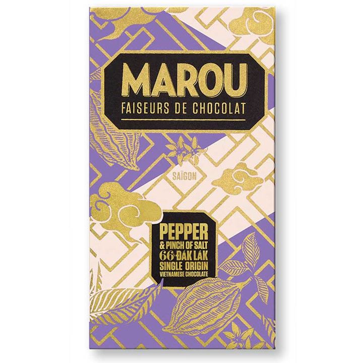 Bild på Mörk choklad med peppar & salt 66%