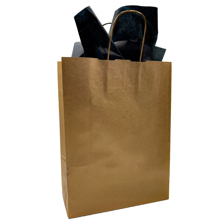 Bild på Presentpåse stor - Guld