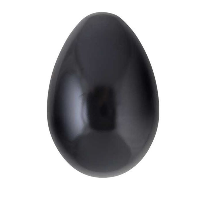 Bild på Svart påskägg i metall – 15 cm