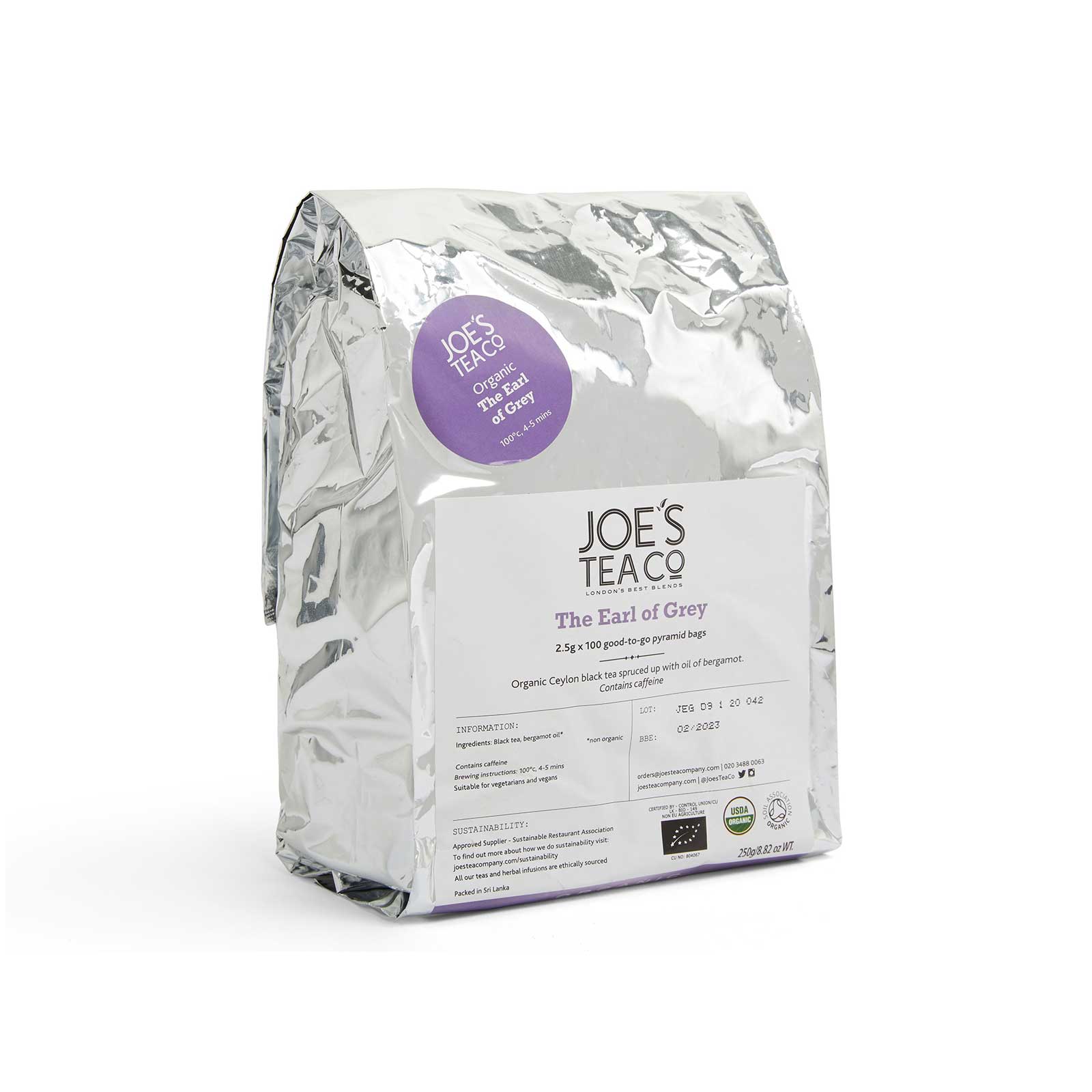 The Earl of Grey 100p tepåsar – svart te