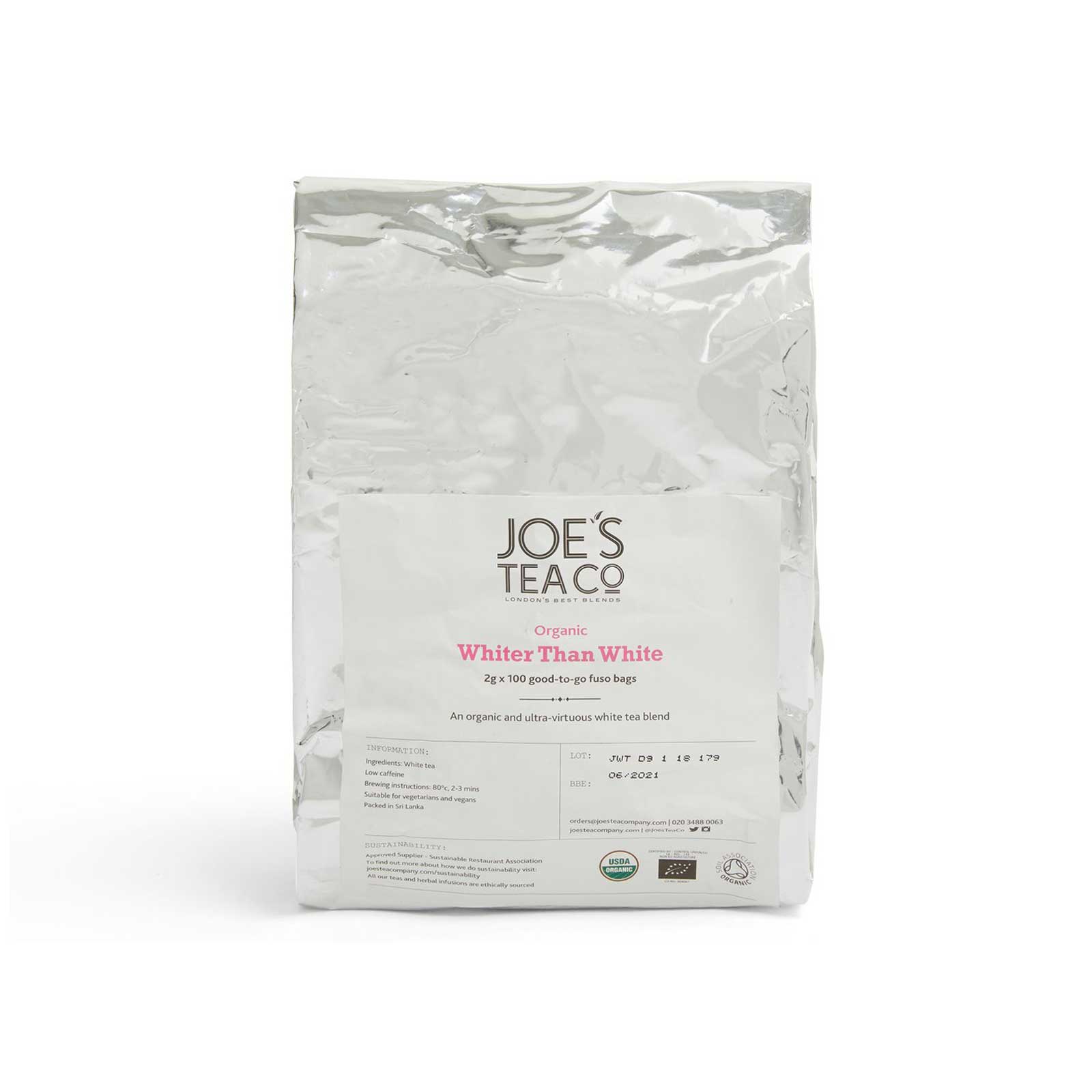 Whiter Than White 100p tepåsar – vitt te