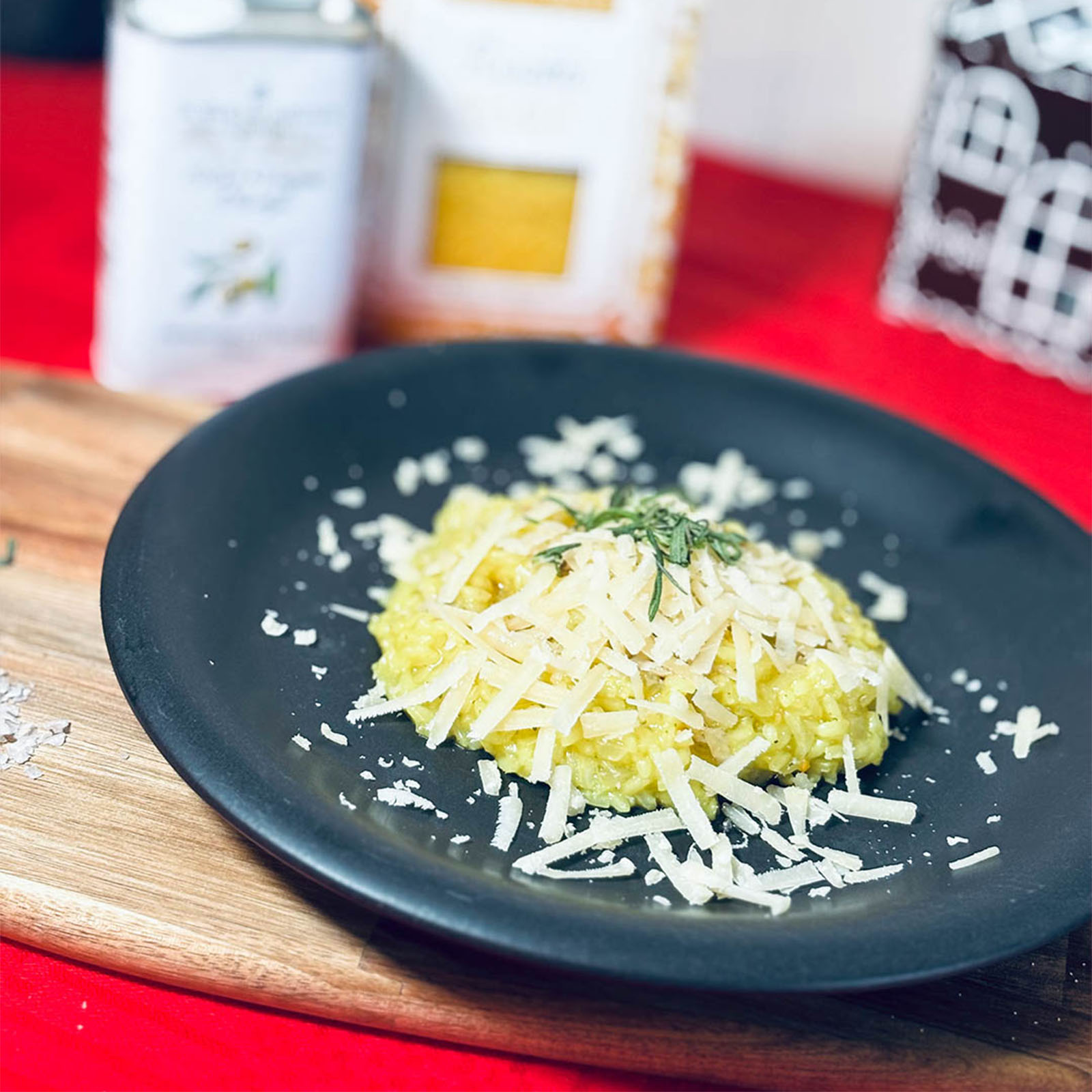 Saffransrisotto med brynt olivoljesmör