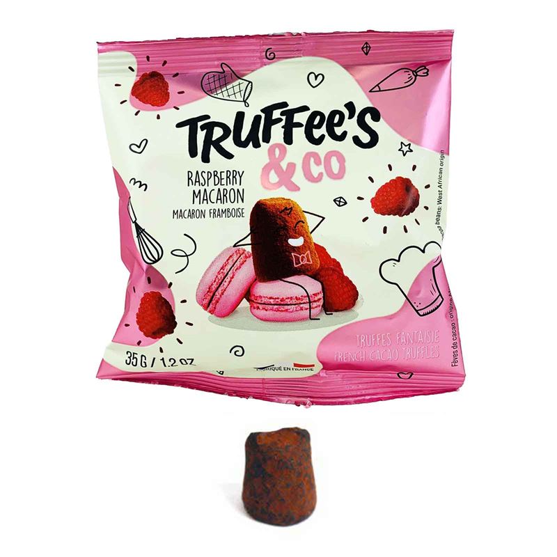 Tryffel hallonmacaron påse – 35g