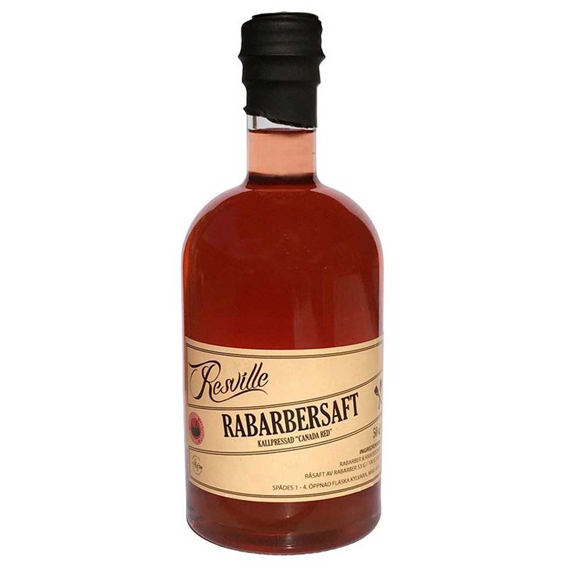 Kallpressad rabarbersaft Canada Red – 50cl