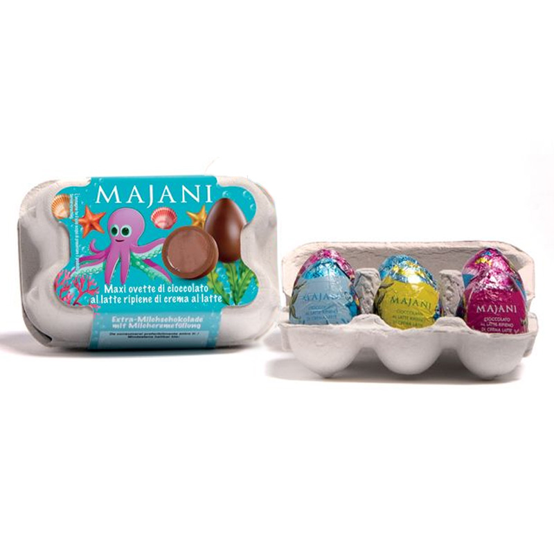 Chokladask äggtråg med djurmotiv