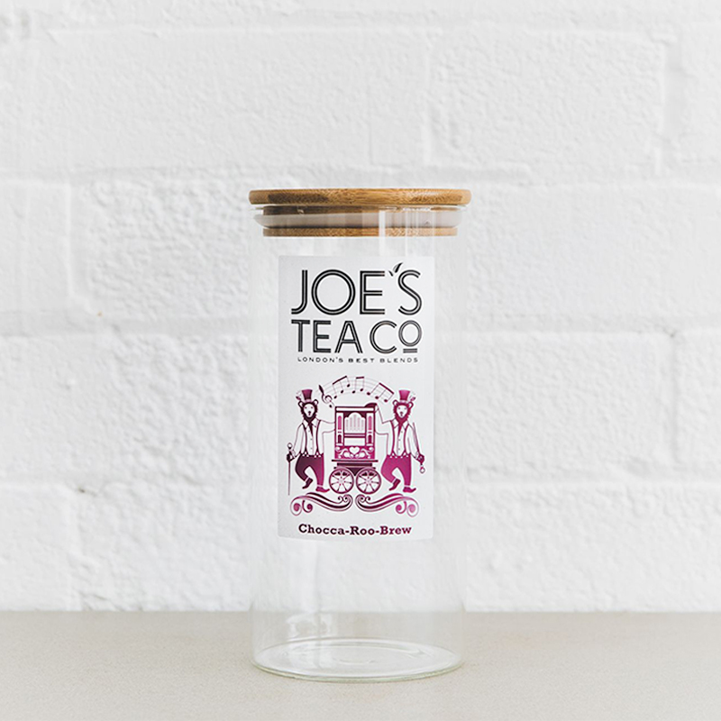 Tom glasburk för Chocca Roo Brew-teet