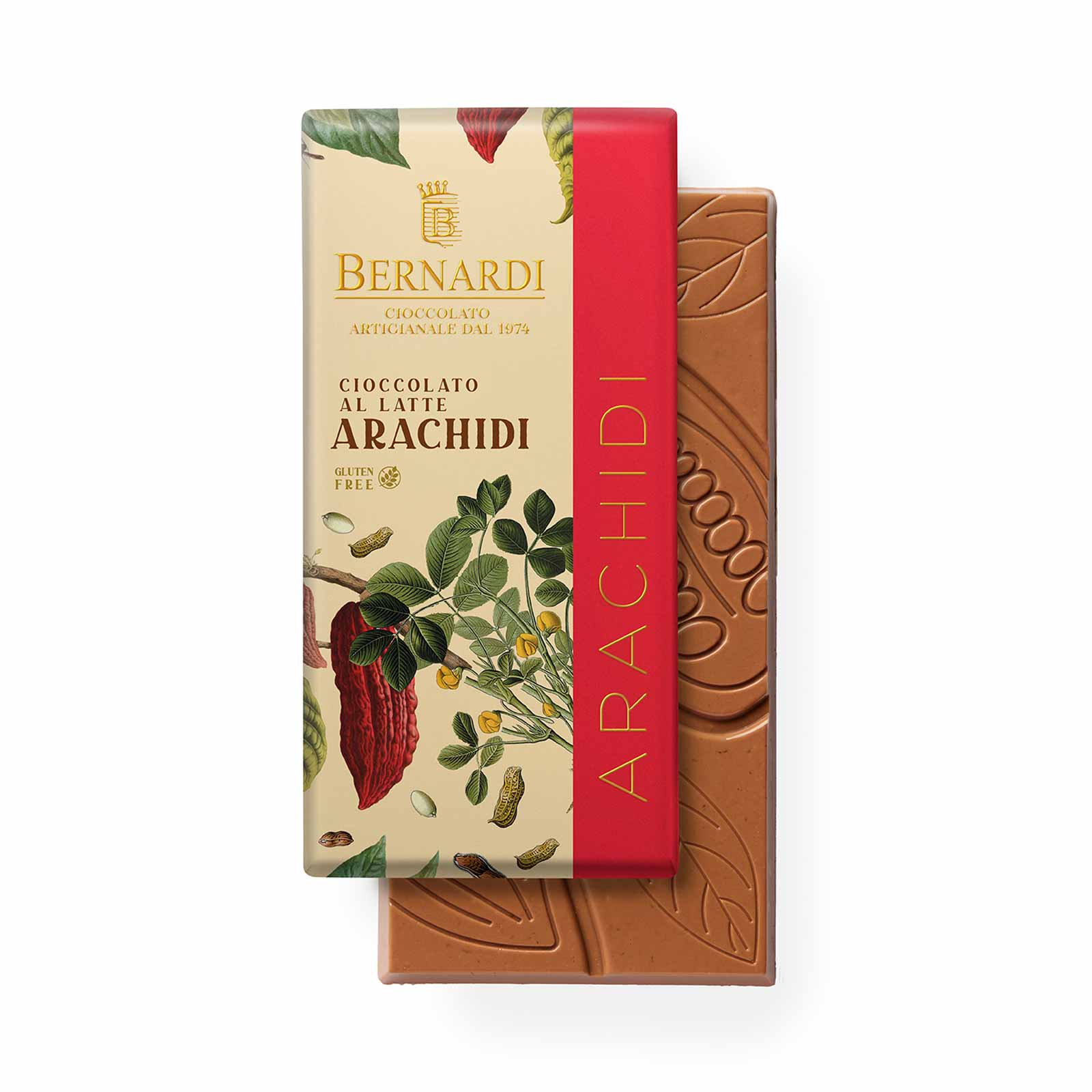 Jordnötsnougat av mjölkchoklad