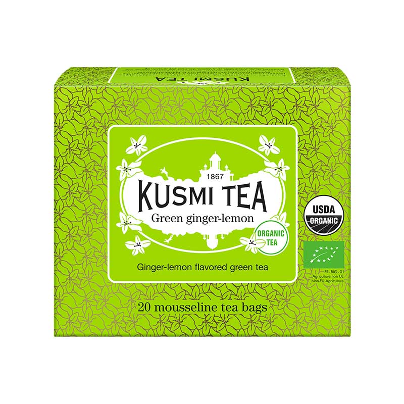 Green ginger-lemon 20p tepåsar – grönt te