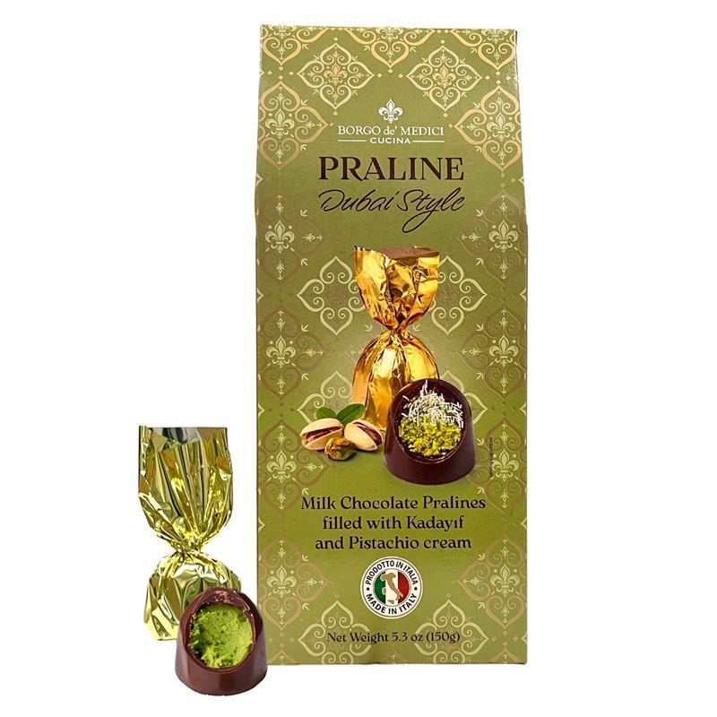 Presentask med mjölkchokladpraliner Dubai style