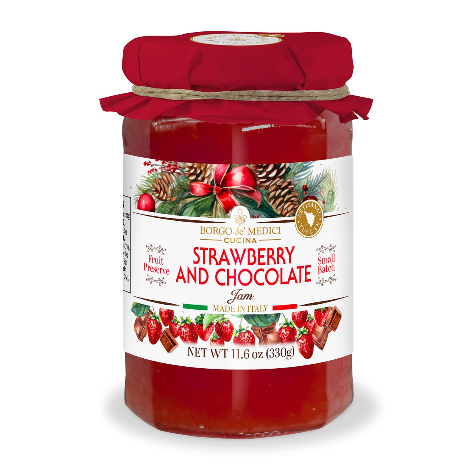 Jordgubbsmarmelad med choklad