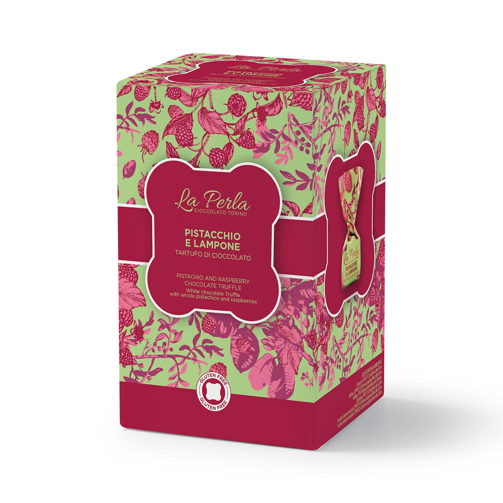 Presentask chokladtryfflar - hallon & pistage