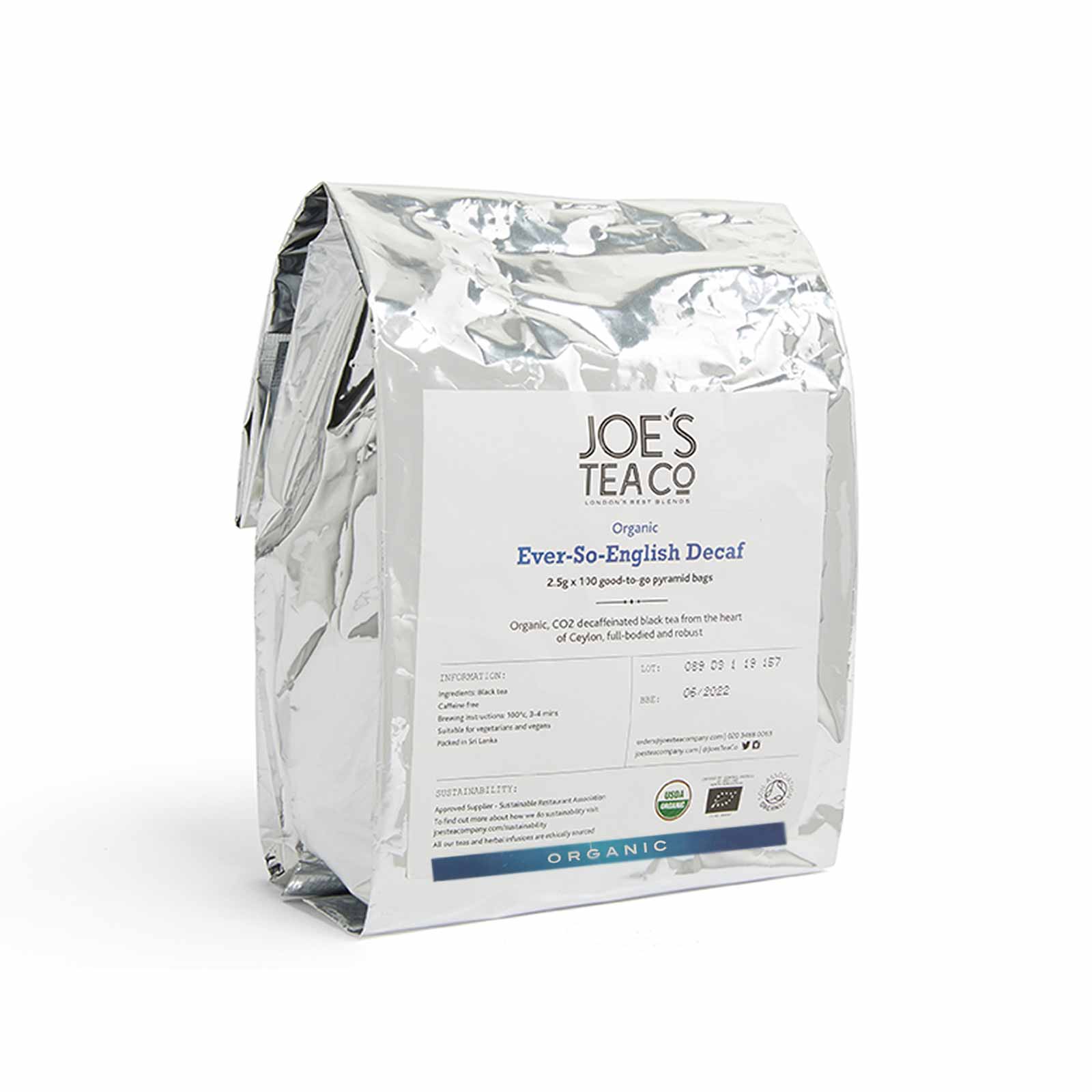 Ever-So-English Decaf 100p tepåsar – svart te