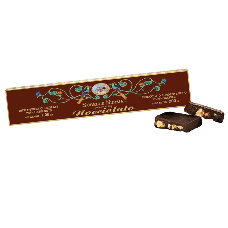 Mörk choklad med hela hasselnötter – 200g