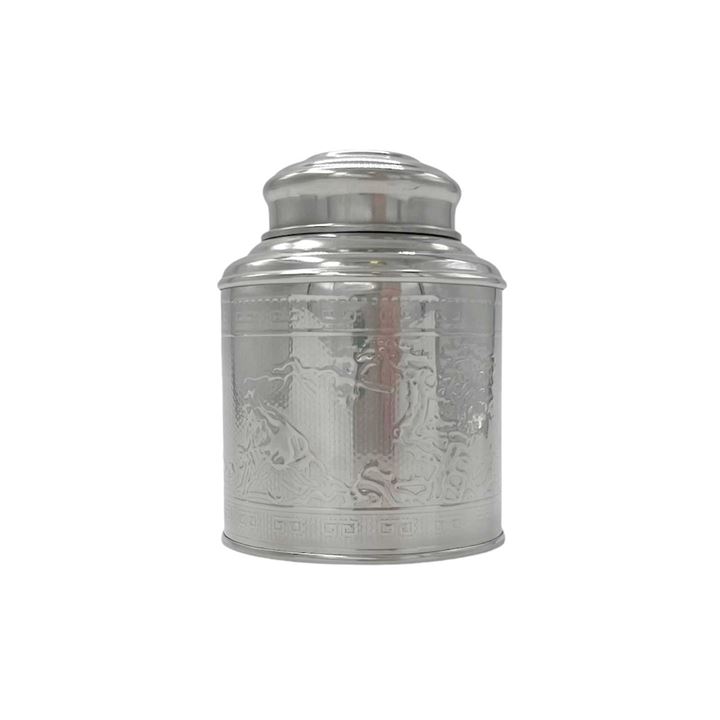 Bild på Tom teburk – präglad metall med kupollock