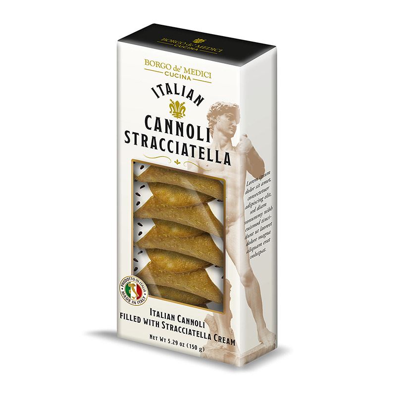 Cannoli med stracciatella