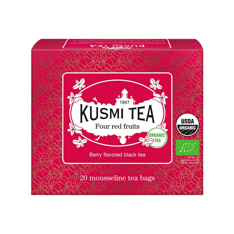 Bild på Four red fruits 20p tepåsar – svart te