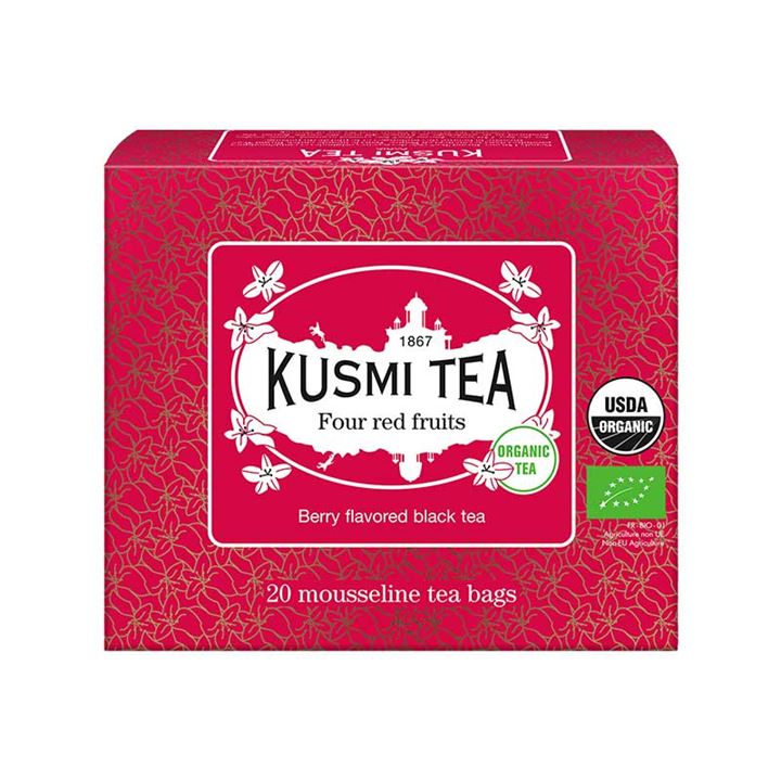 Bild på Four red fruits 20p tepåsar – svart te