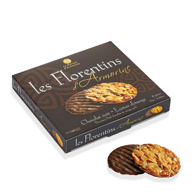 Florentinkakor med mörk choklad