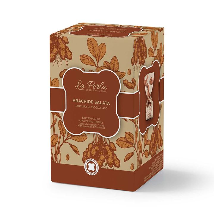 Bild på Presentask chokladtryfflar - Jordnöt, havssalt & kola