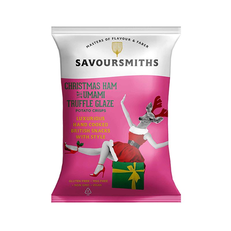 Julskinkechips med tryffelglaze & umami