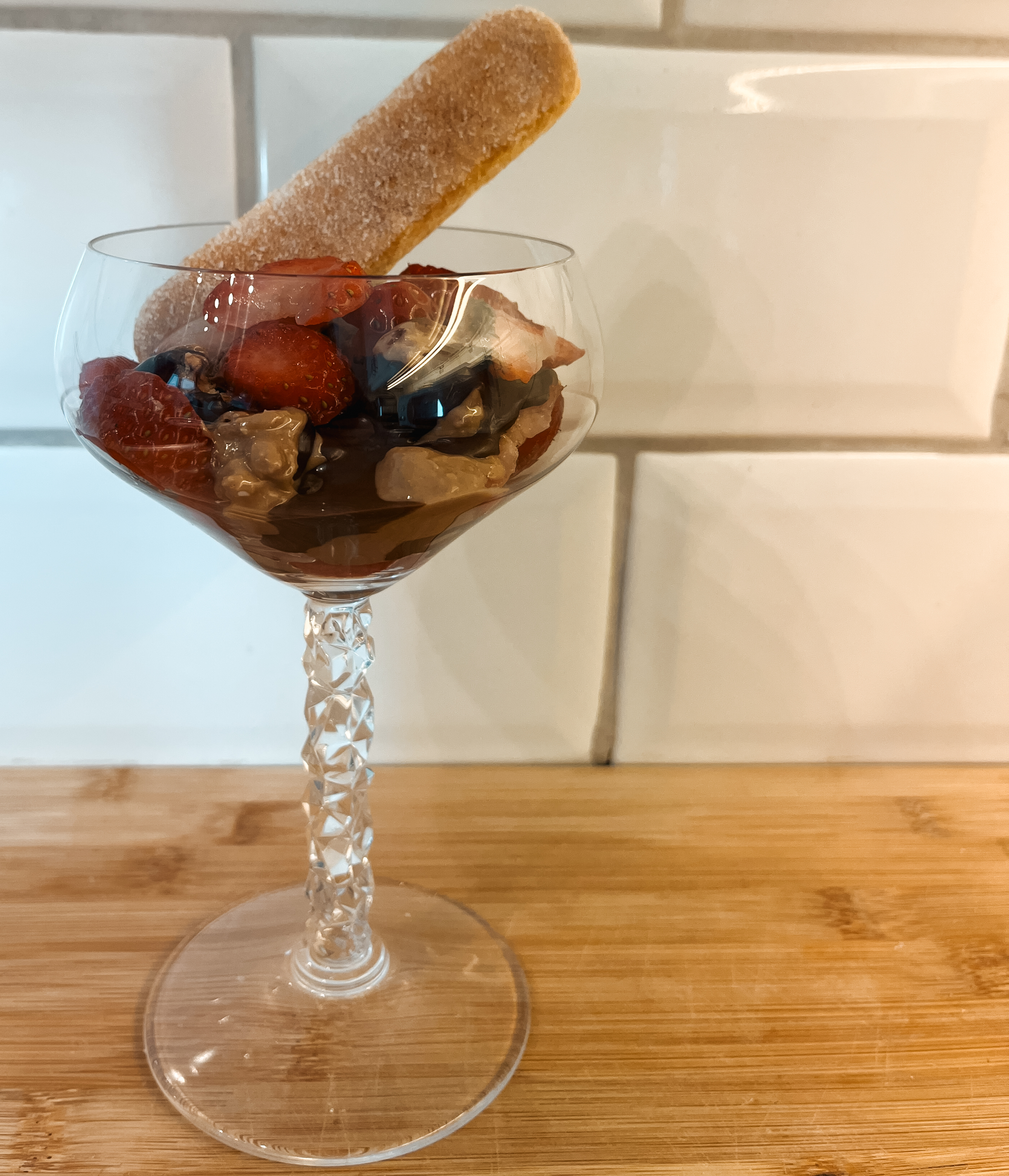 Tiramisu & Strawberry cup