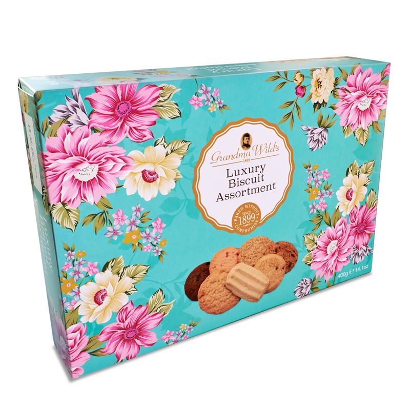 Sju sorters kakor i Floral-ask – 400g