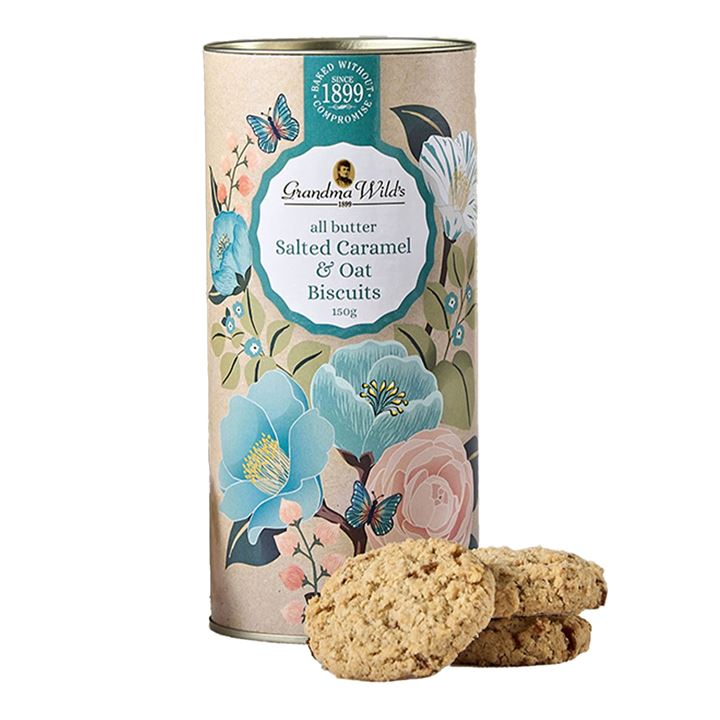 Bild på Havrekakor med salt karamell i Botanical-tub – 150g